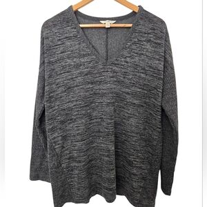 Terra & Sky Charcoal Knit Top Size 0x 14W
